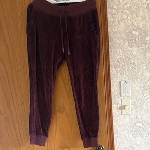 lululemon athletica Plum Velour Joggers